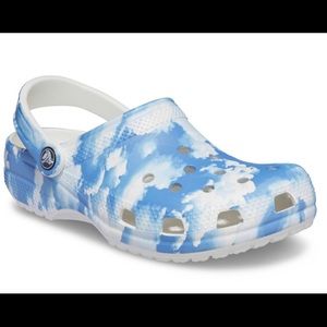 Blue Marble Classic Crocs